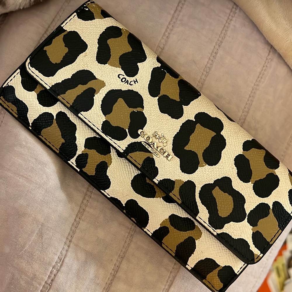 Coach cheetah wallet
